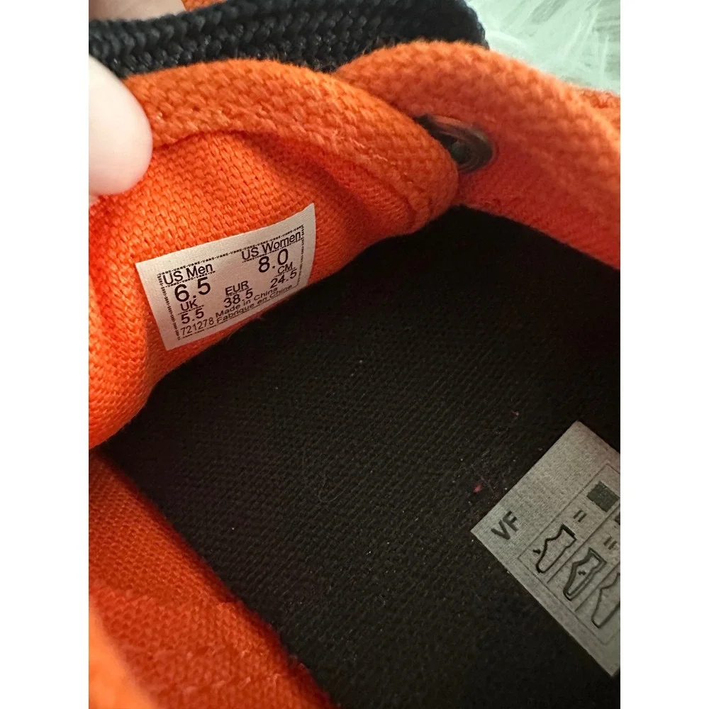 Vans orange lace‎ shoes 6.5 M 8 w